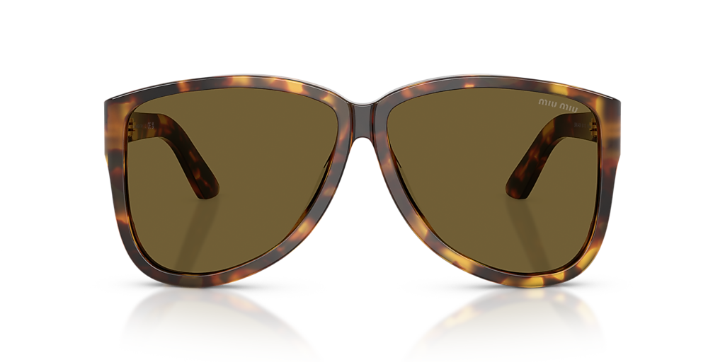 Miu Miu MU A08S M (61 - 12) met Bruin Brillenglazen en Tortoise