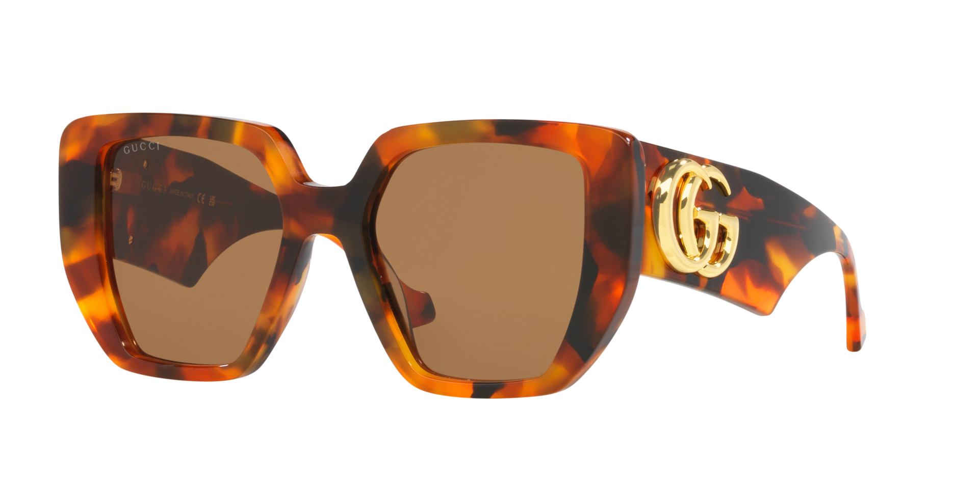 Gucci Femme Sunglass GG0956S - Couleur du Monture caille Couleur de Lentille Brun 252 €