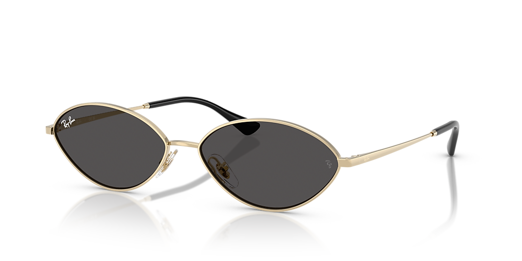 廃盤 RayBan ダイナー メタルコンボ RB3053 W3086 ケース付 Ray-Ban Kai Bio-Based L (56 - 15) with Grey lenses and Gold frame