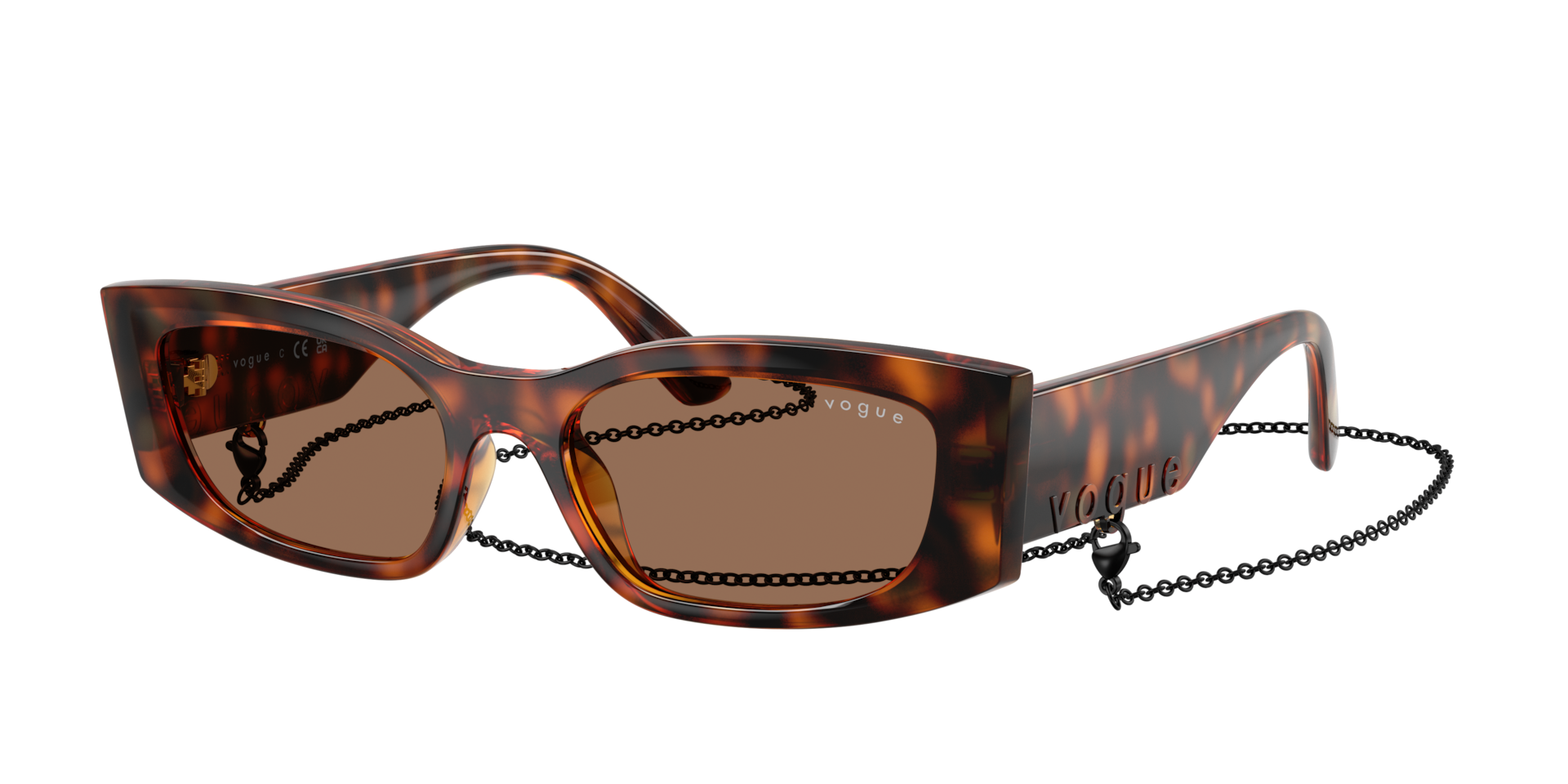 Vogue , Sunglasses, Female, Brown, 53 Mm, Vo5655su Sunglasses - Image 3