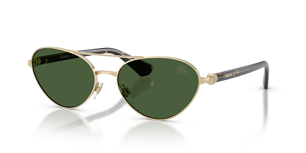 Burberry BE3165 XL (58 - 17) with Green lenses and Gold frame