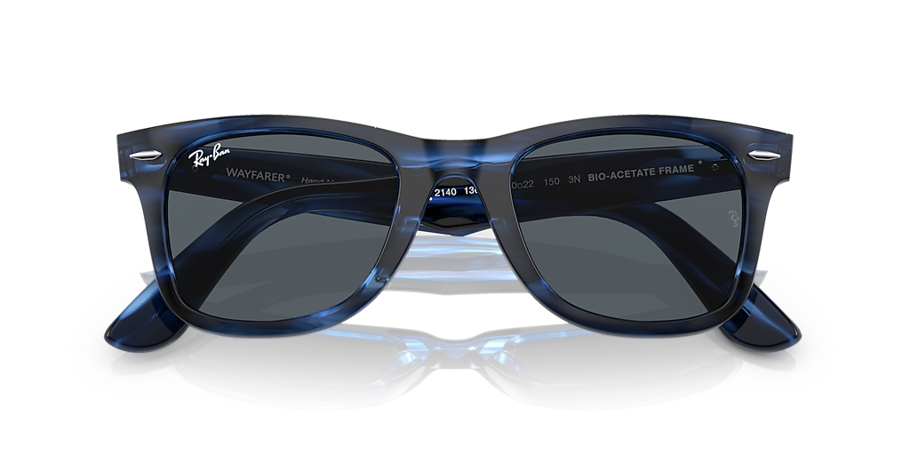 小物 Ray-Ban ORIGINAL WAYFARER OPTICS Ray-Ban Original Wayfarer Bio-Based L (50 - 22) with Blue lenses