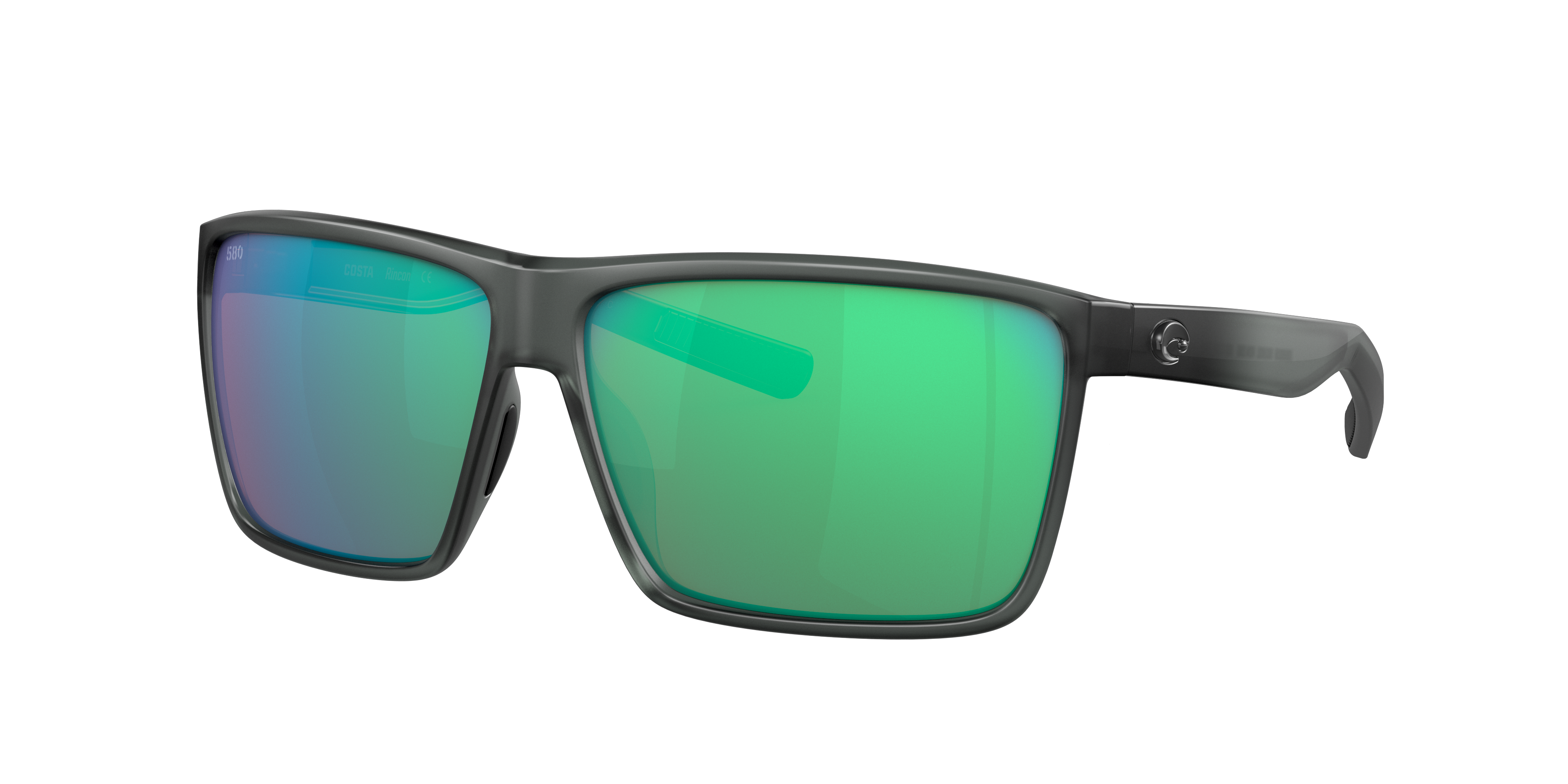 Costa Man Sunglass Rincon -  Frame color: Matte Smoke Crystal, Lens color: Green Mirror