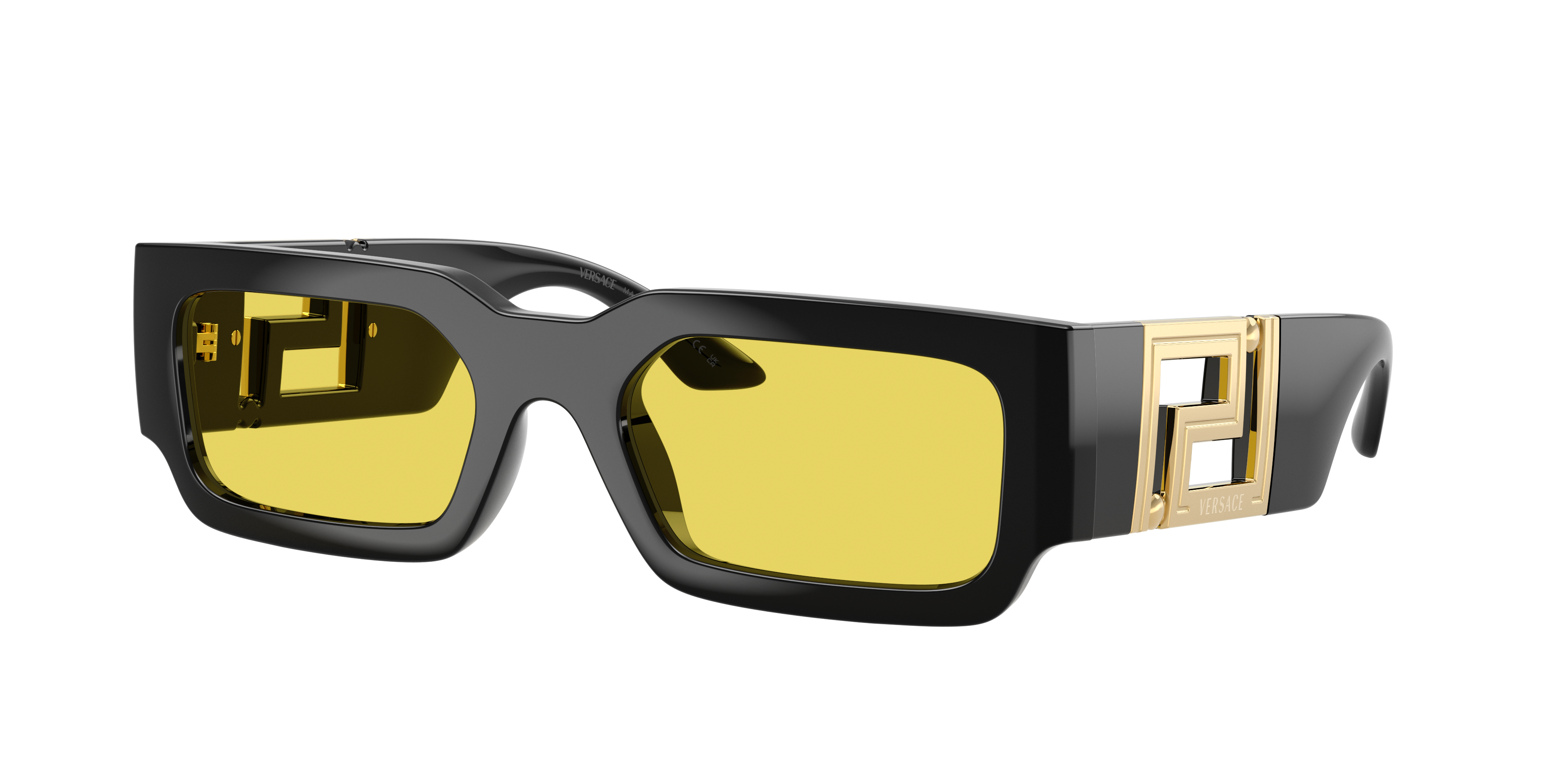 Versace 照明 Versace VE4506U L (54 - 21) com Lentes Amarelo e Armação Preto
