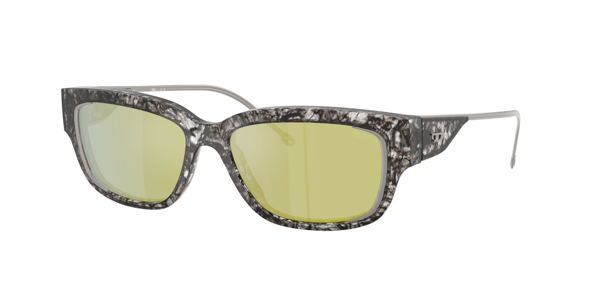 Diesel Unisex Sunglass DL2002MU - Couleur du Monture Shiny Smoke Havana Couleur de Lentille Violet fonc iridium meraude 110 €
