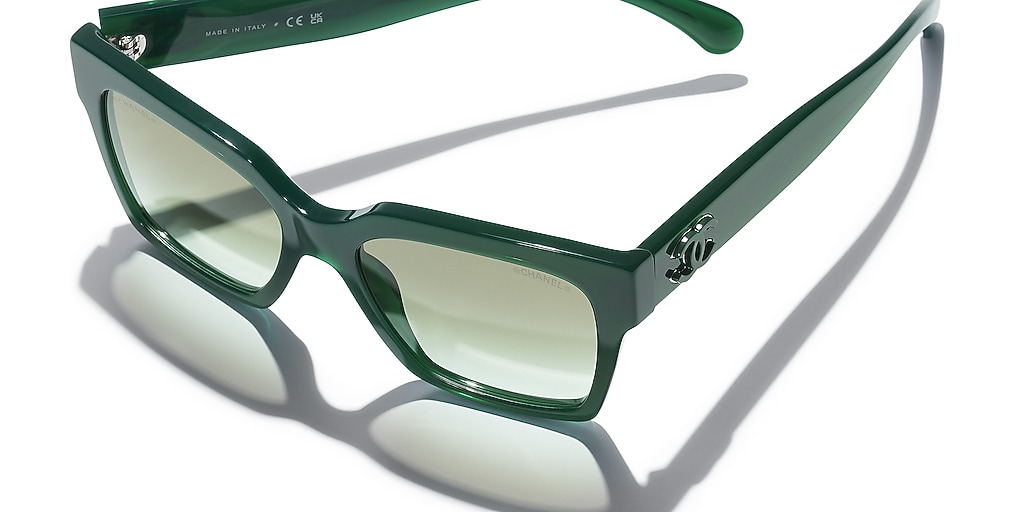 Chanel Butterfly Sunglasses CH5557 S (54 - 17) met Groen