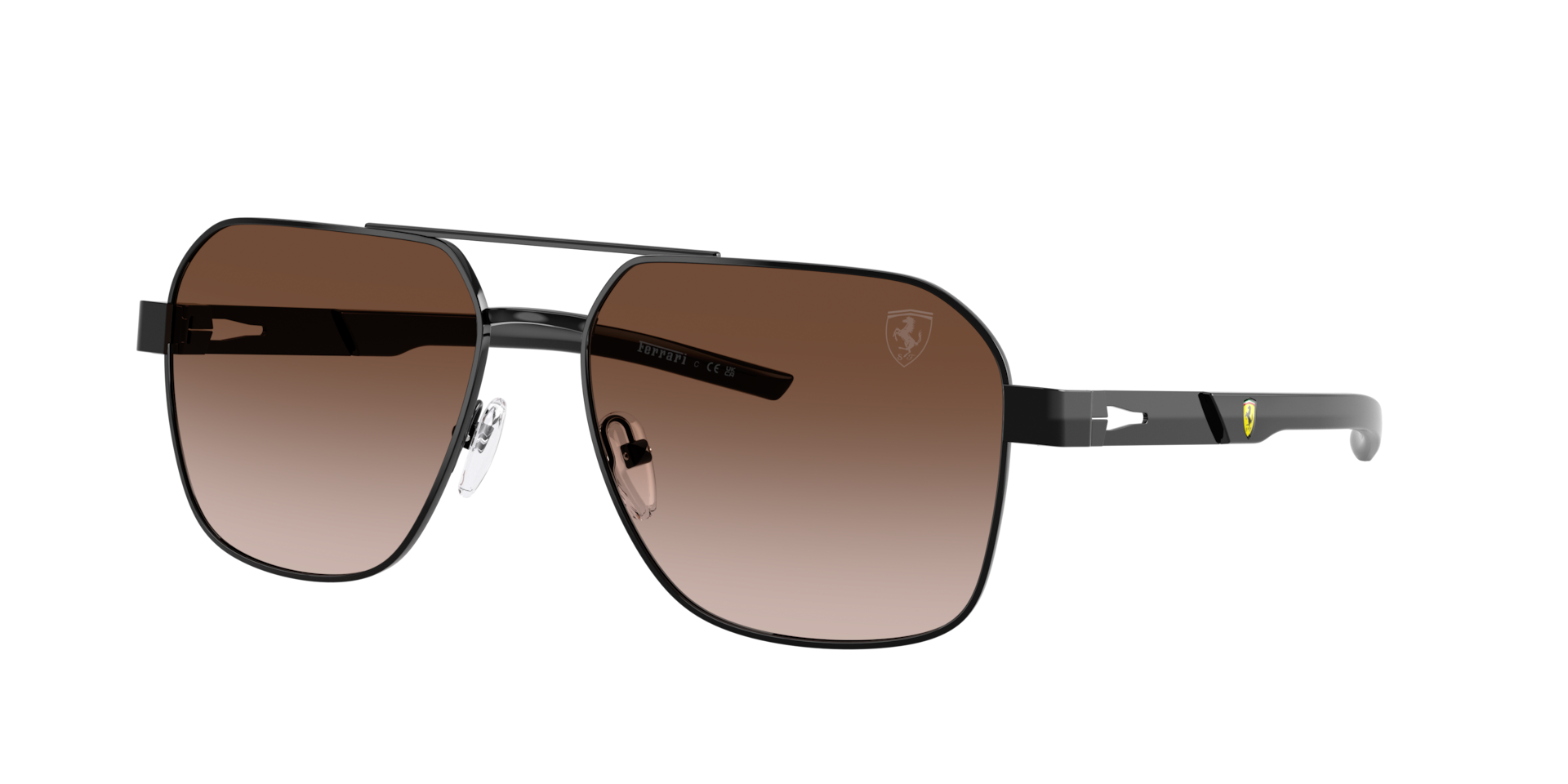Scuderia Ferrari Man Sunglass FZ5003 - Frame color: Black Shiny, Lens color: Brown Gradient