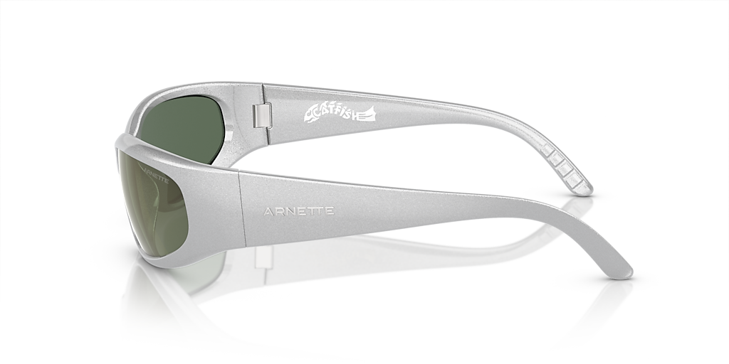 Arnette Catfish L (62 - 16) with Green lenses and Silver frame