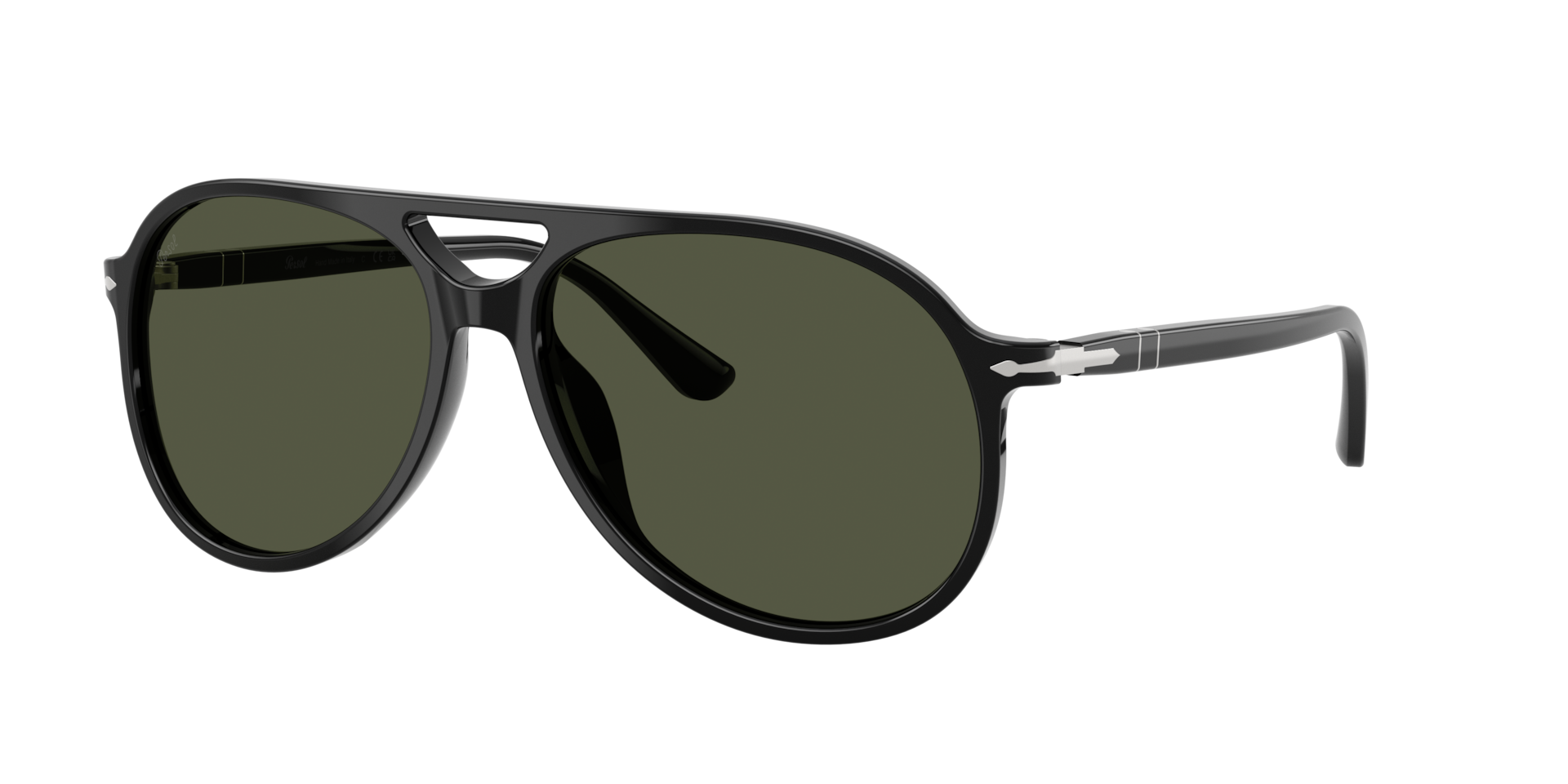 Persol Unisex Black/Green Po3403s Walter 95/31 Sunglasses Acetate Pilot Normal - Image 2