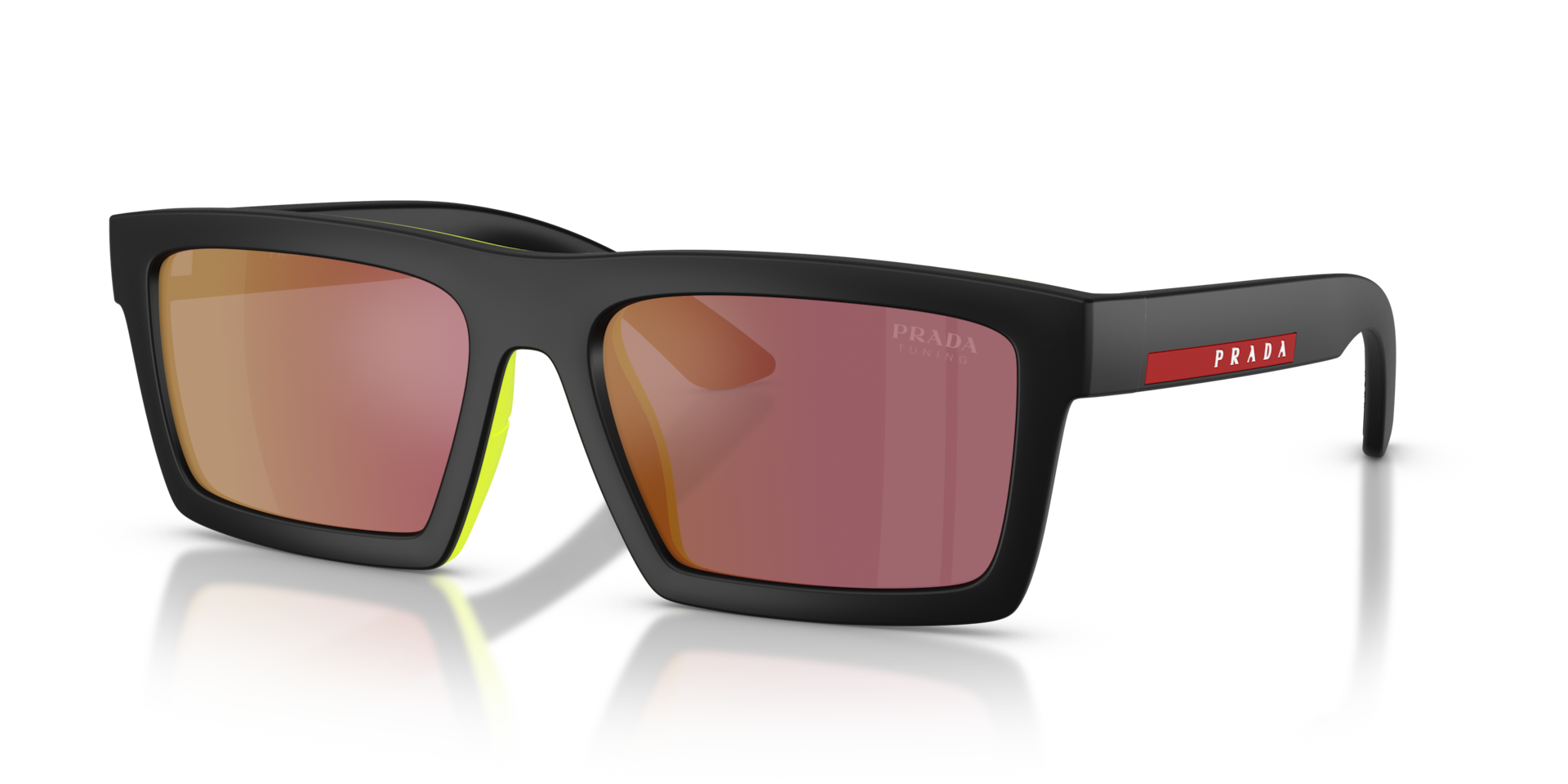 Prada Linea Rossa PS A07S XL (55 - 18) with Grey lenses and Black