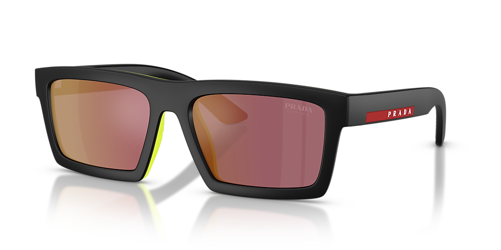 Prada Linea Rossa PS A07S XL (55 - 18) with Grey lenses and Black