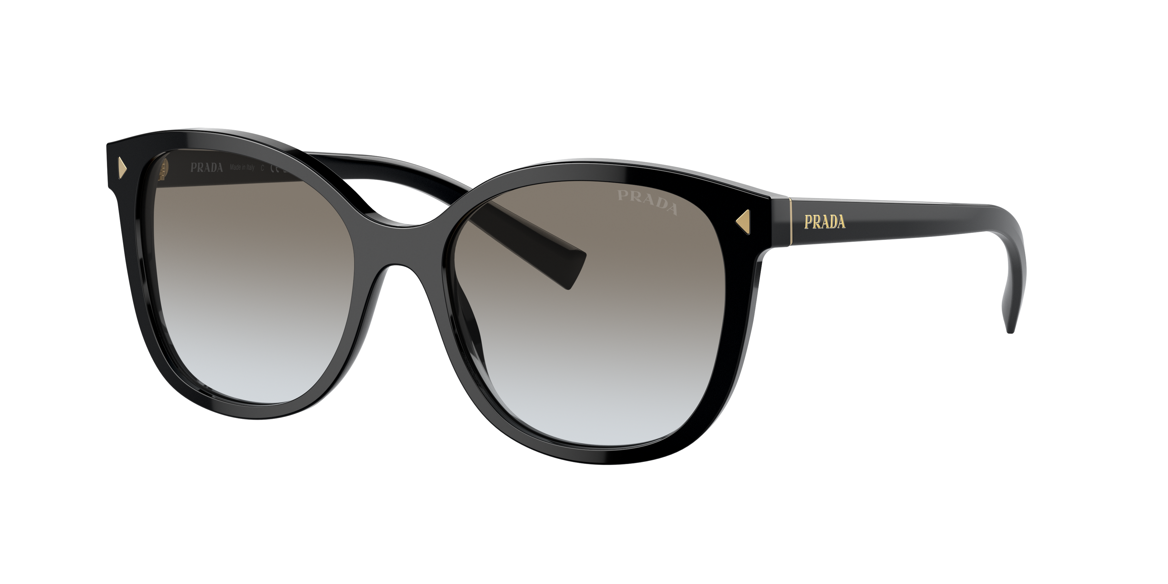 Prada PR 22ZS S (53 - 17) with Grey lenses and Black frame