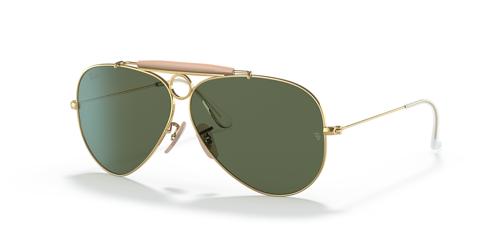 Ray-Ban Shooter | Aviation Collection M (58 - 09) with Green