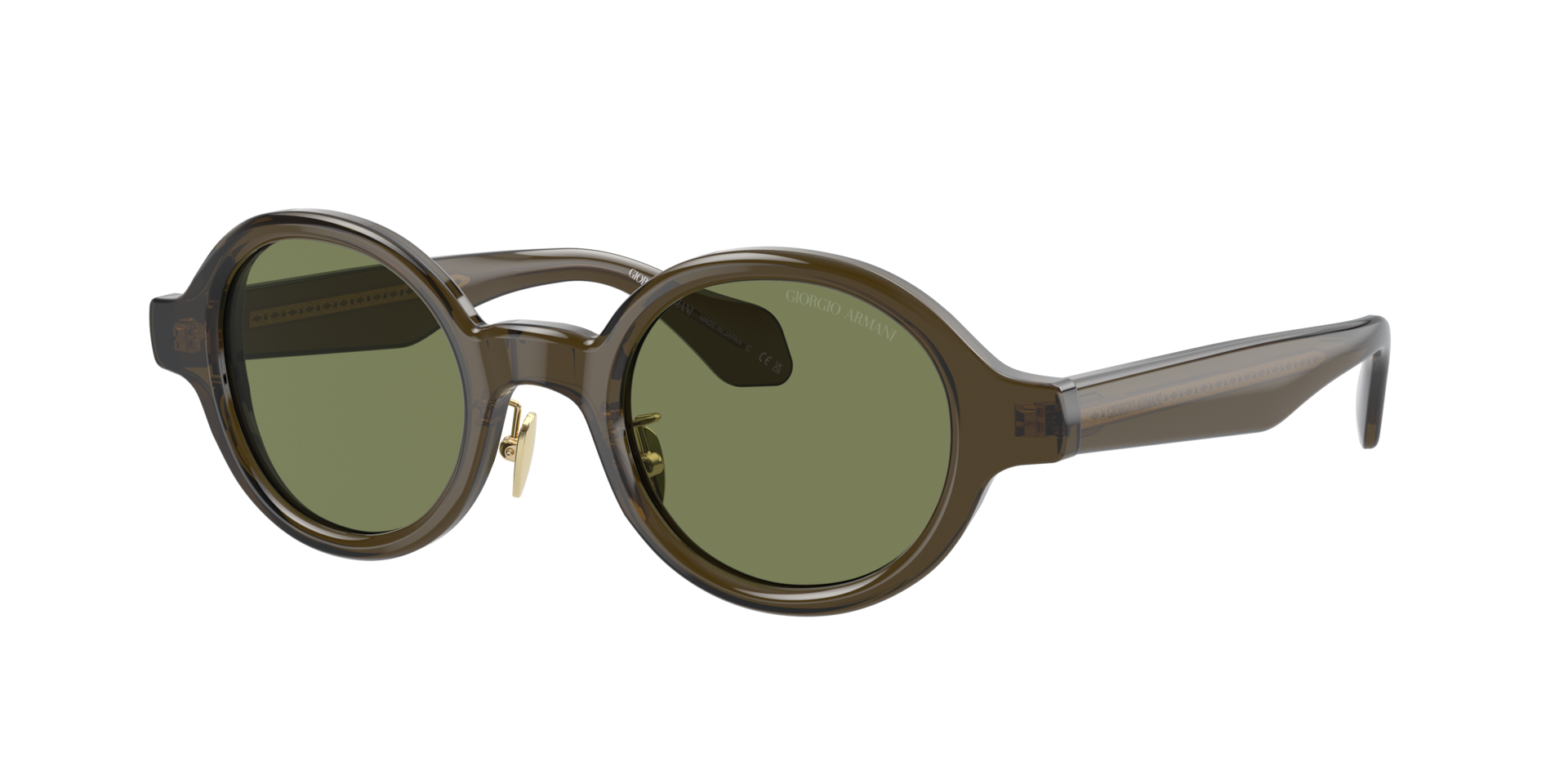 Giorgio Armani Man Sunglass AR8205 -  Frame color: Transparent Green, Lens color: Green