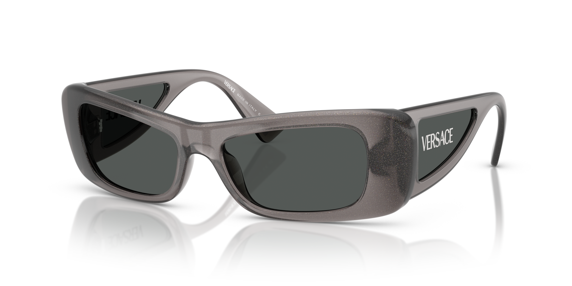 Versace VE4481 S (54 - 17) com Lentes Cinza e Armação Cinza