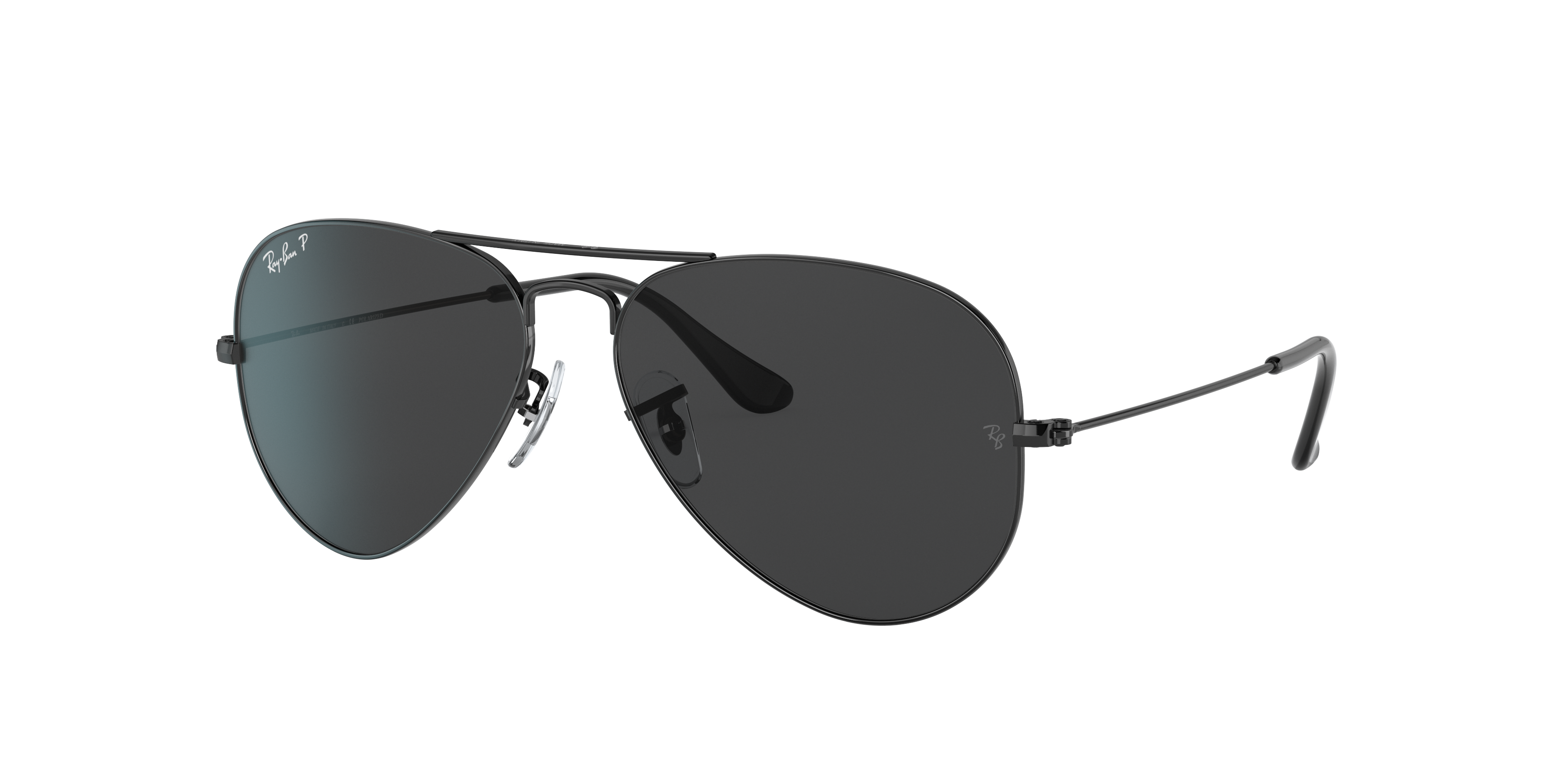 Ray-Ban Aviator Total Black XL (58 - 14) with Black lenses and Ray-Ban Aviator Total Black XL (58 - 14) with Black lenses and