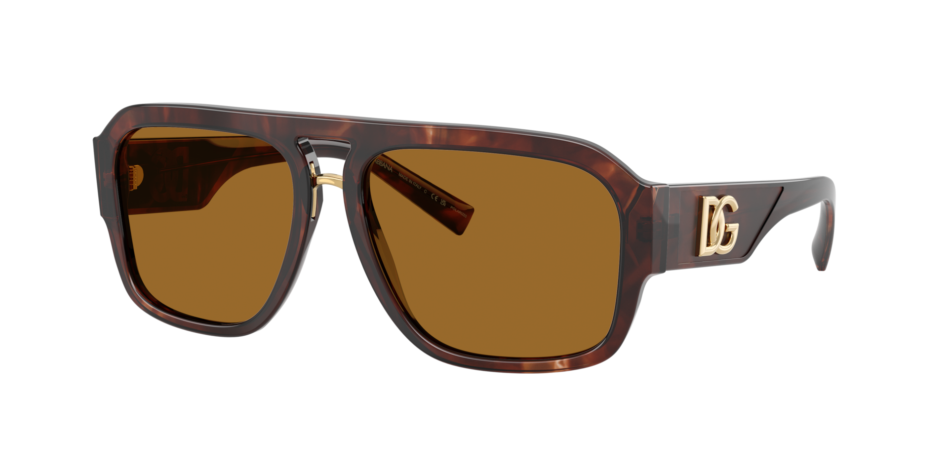 DolceGabbana Homme Sunglass DG4403 - Couleur du Monture Havana Rouge fonc Couleur de Lentille Bronze Polaris 141 €