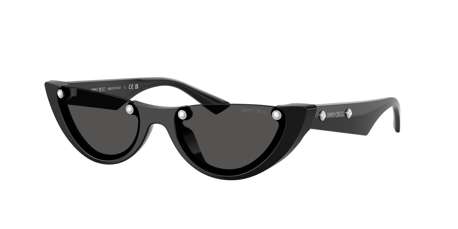 Jimmy Choo Femme Sunglass JC5049HU - Couleur du Monture: Noir, Couleur de Lentille: Gris foncé