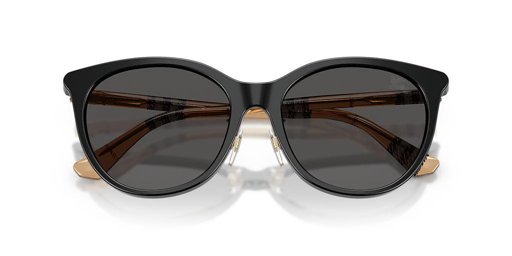 Burberry バーバリー サングラス BE4464 4160/87 204 Burberry BE4464D L (56 - 18) with Grey lenses and Black frame