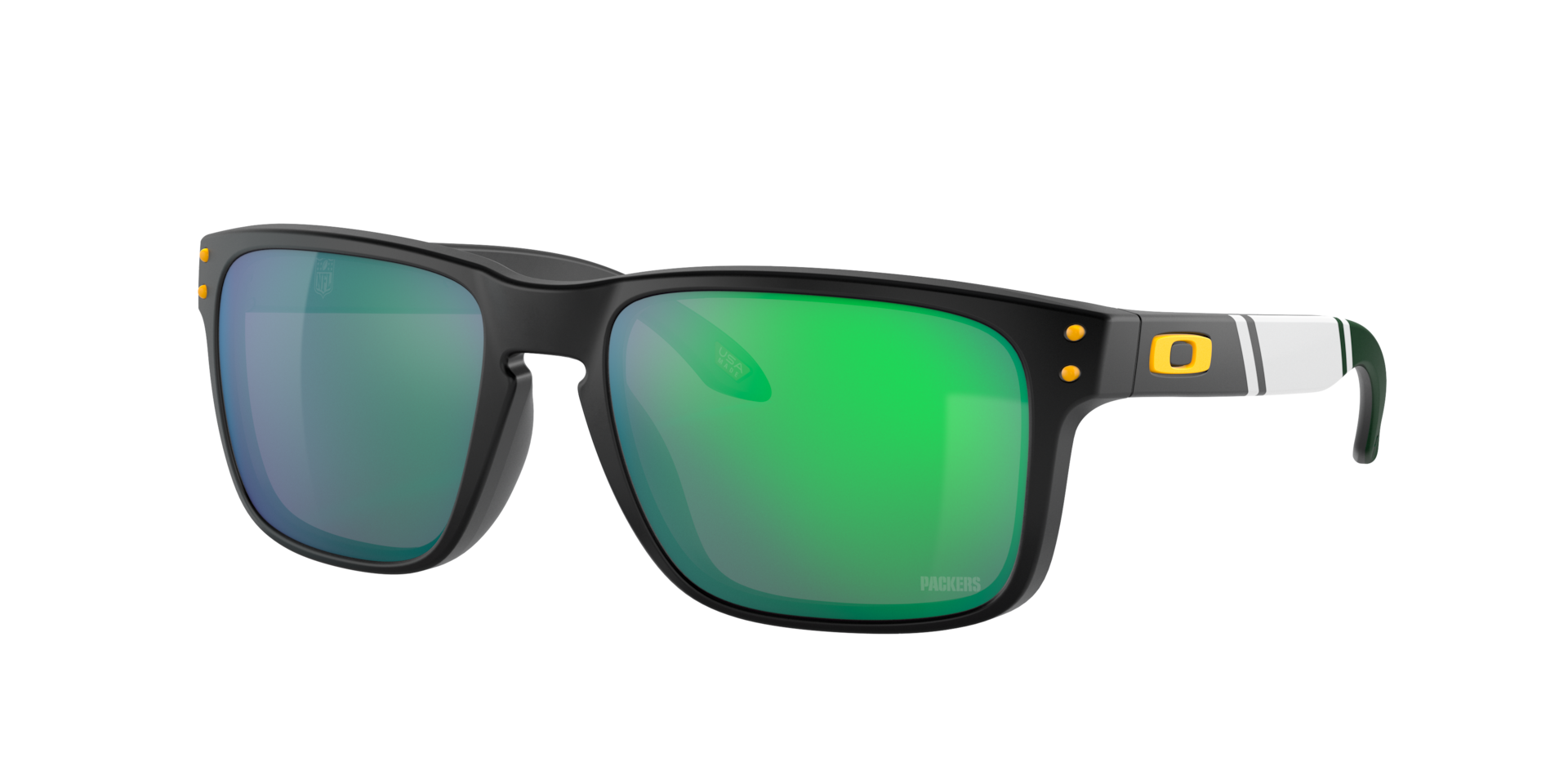 OAKLEY Man Sunglasses Green Bay Packers Holbrook™ - Frame color: Matte Black, Lens color: Prizm Jade