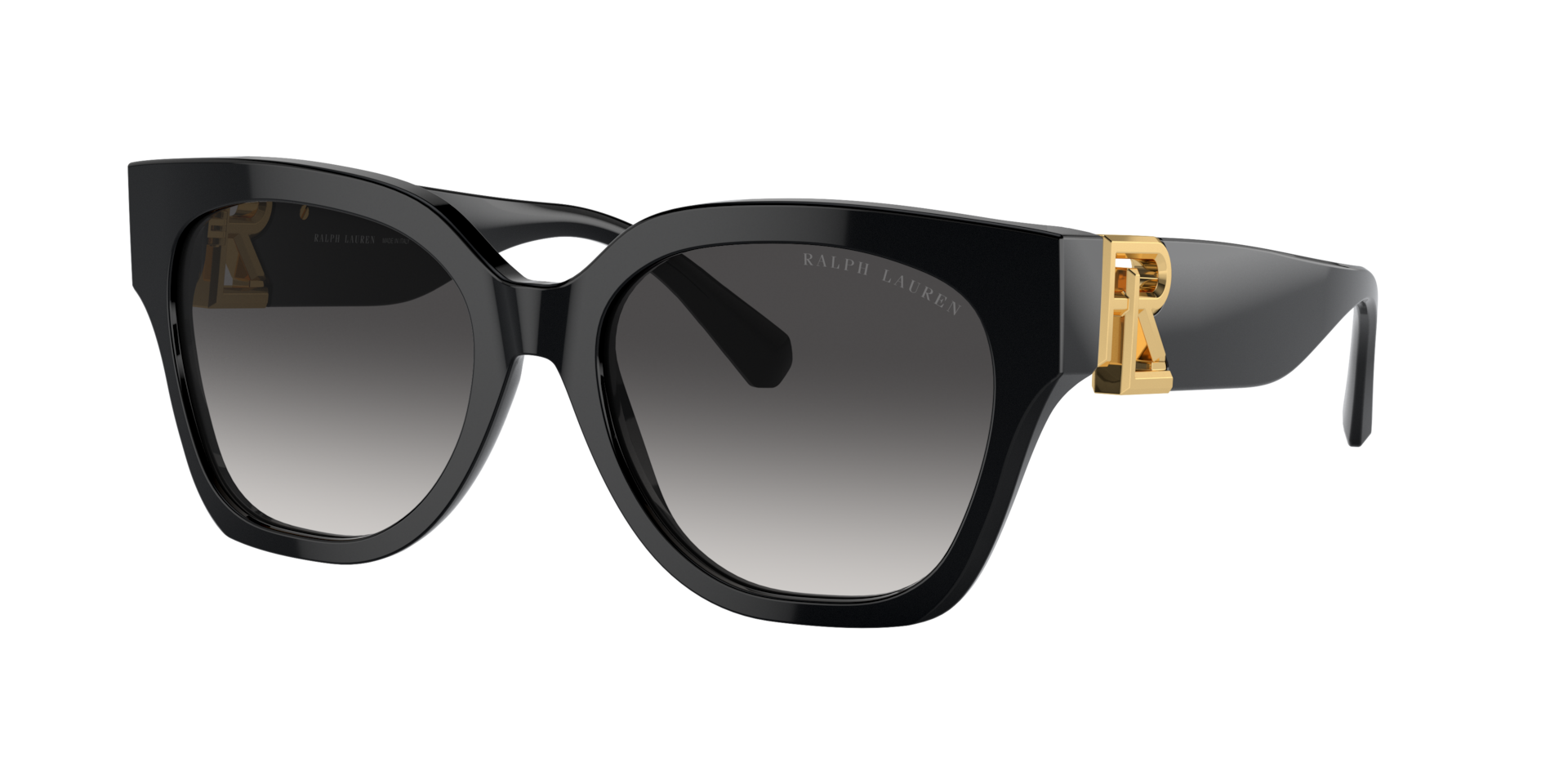 Ralph Lauren Woman Sunglass The Overszed Ricky -  Frame color: Black, Lens color: Grey Gradient