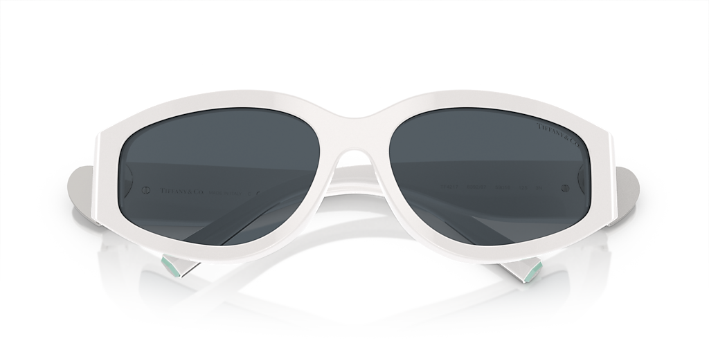 Tiffany & Co. TF4217 L (59 - 16) with Grey lenses and White frame