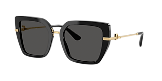 Dolce&Gabbana DG4373 XL (52 - 21) with Grey lenses and Black frame