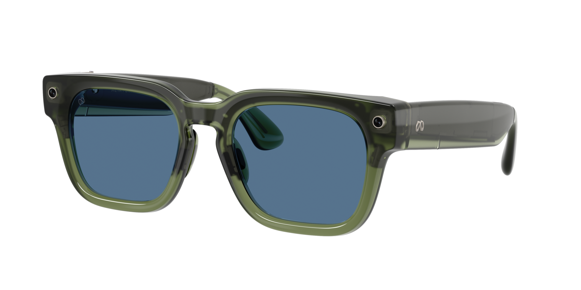 Meta Glasses Unisex  Meta Fury - Rahmenfarbe: Grün dunkel, Linsenfarbe: Blau