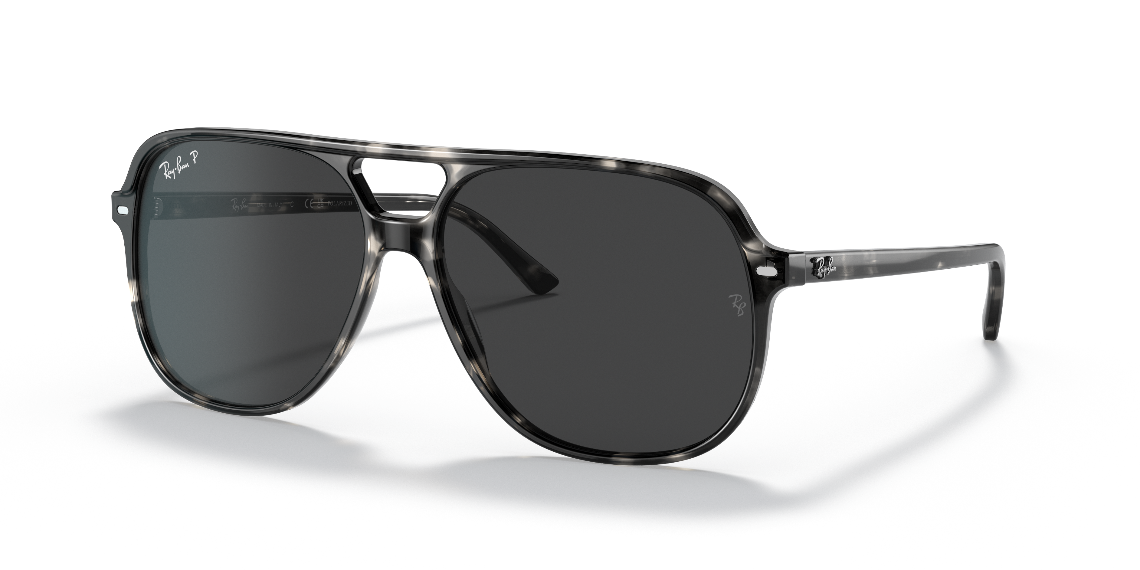 Ray-Ban Bill M (60 - 14) com Lentes Cinza e Armação Tartaruga