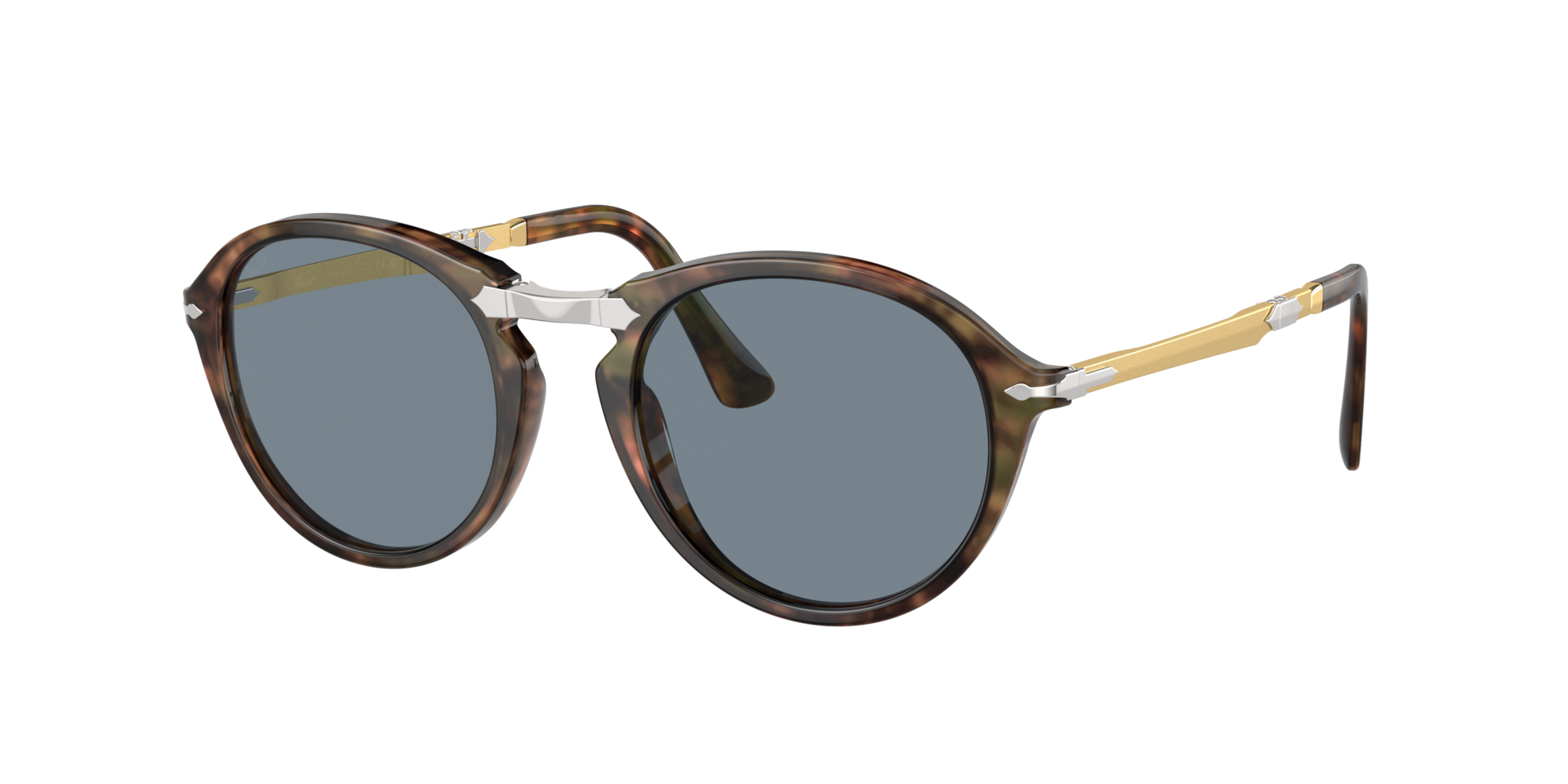 Persol Unisex Sunglass PO3274S -  Frame color: Caffe, Lens color: Light Blue