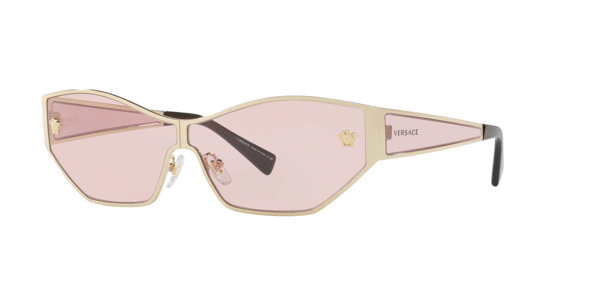 Versace Femme Sunglass VE2205 - Couleur du Monture Or Ple Couleur de Lentille Rose 145 €