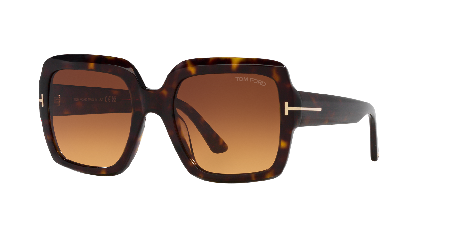 Tom Ford Kaya XXL (54 - 21) with Brown lenses and Tortoise frame
