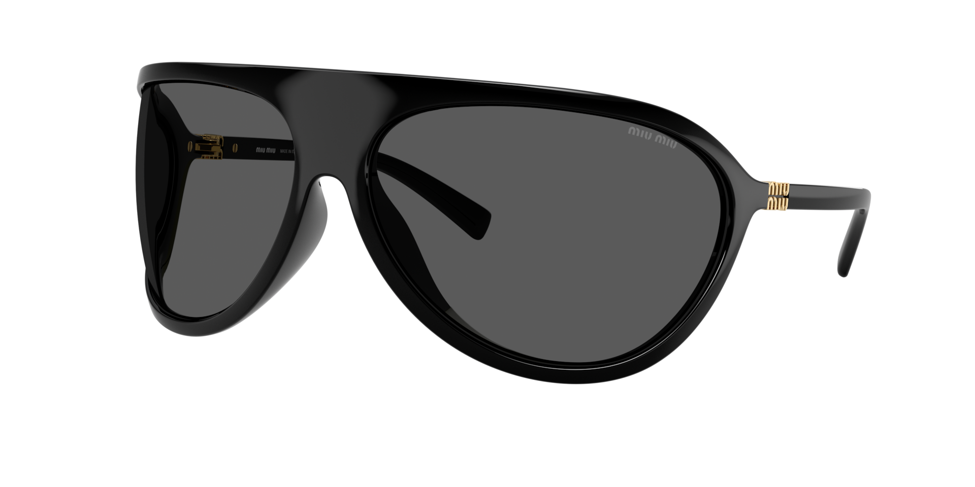 Miu Miu Femme Sunglass MU A01S - Couleur du Monture Noir Couleur de Lentille Gris fonc 287 €