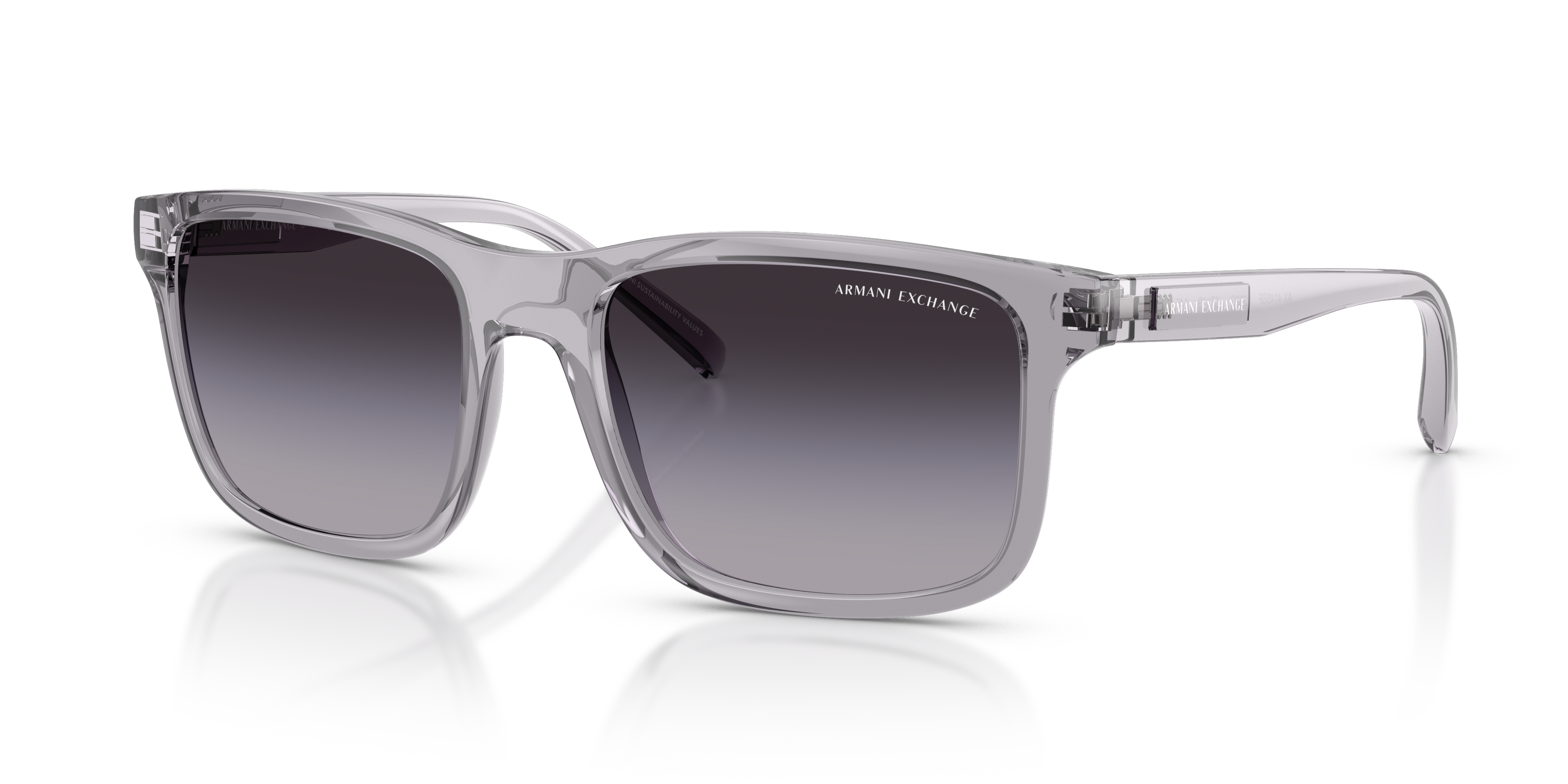Armani Exchange AX4145SF XXL (57 - 19) with Grey lenses and Grey