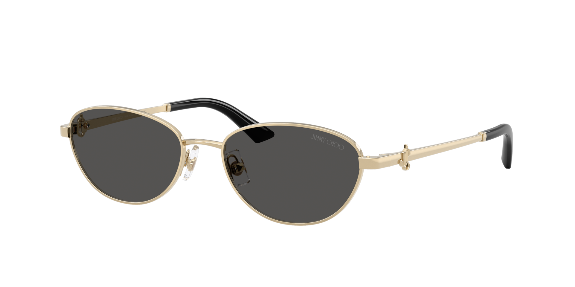 Jimmy Choo Woman Sunglass JC4032BD - Frame color: Pale Gold, Lens color: Dark Grey