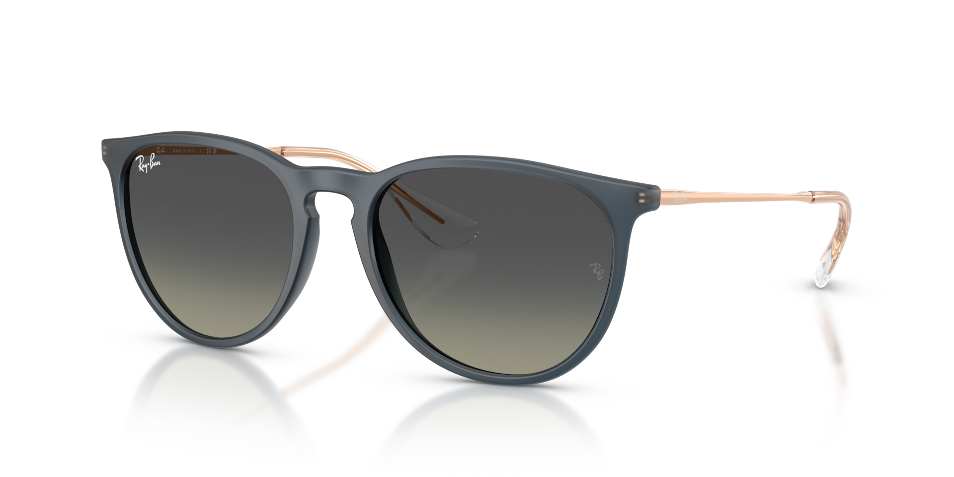 Ray-Ban Erika Classic M (54 - 18) with Grey lenses and Blue frame