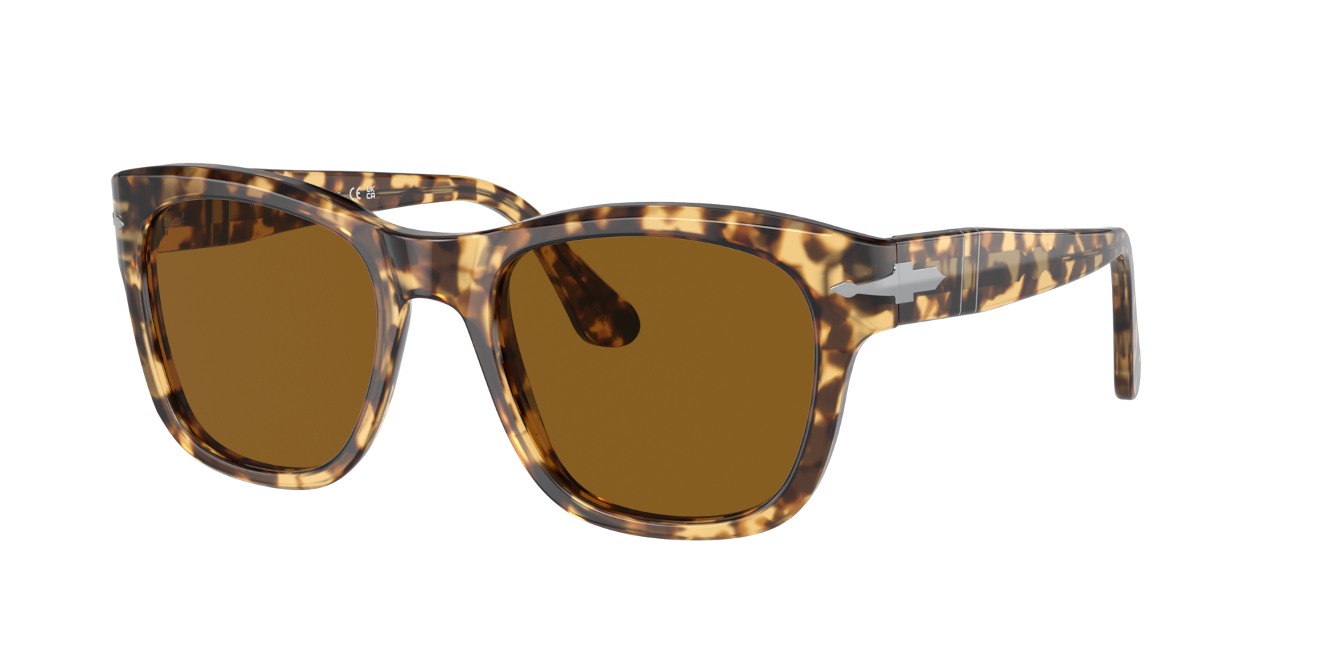 Persol Unisex Sunglass PO3313S -  Frame color: Brown/Beige Tortoise, Lens color: Brown