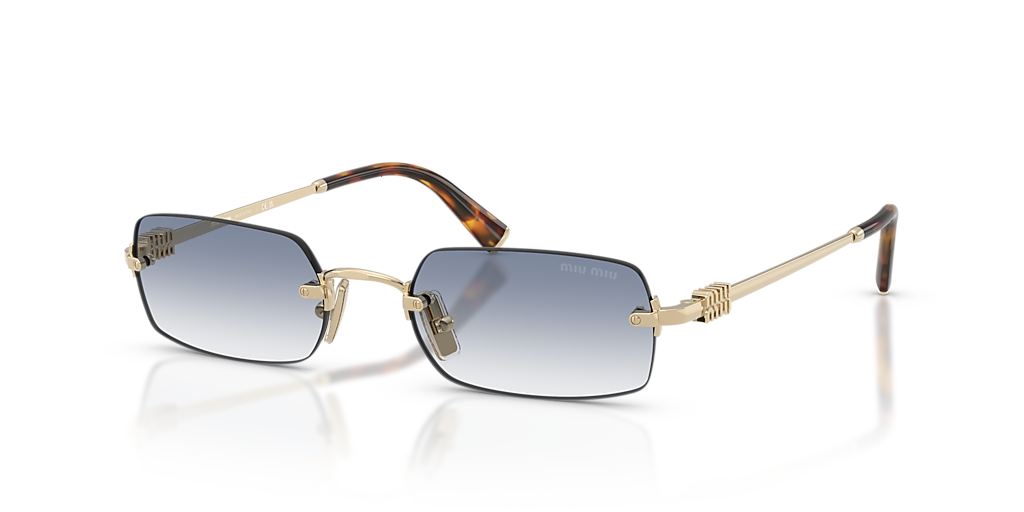 Miu Miu MU B50S M (52 - 20) with Blue lenses and Gold frame