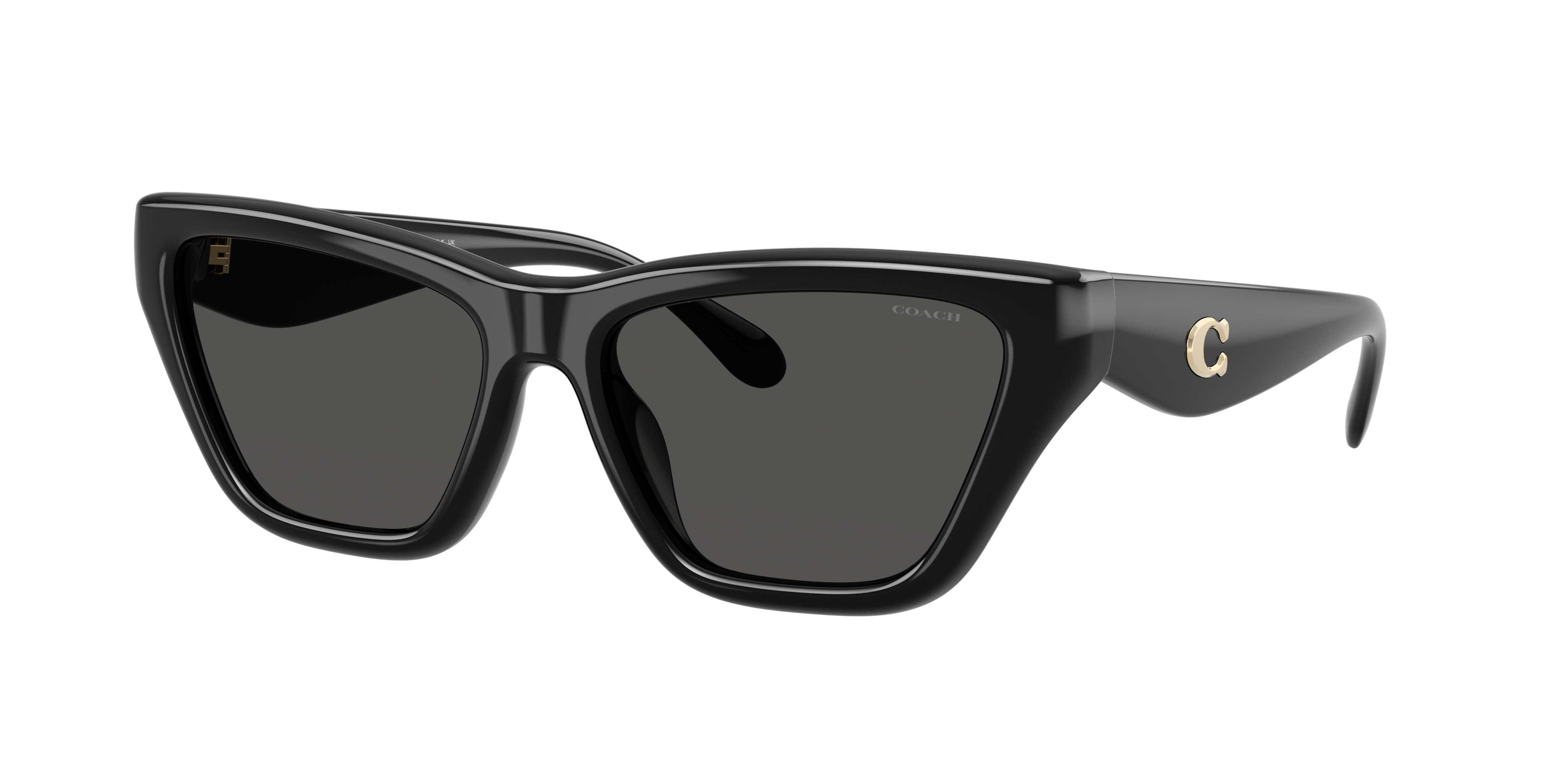 Coach Woman Sunglass CDP33 -  Frame color: Black, Lens color: Grey Solid
