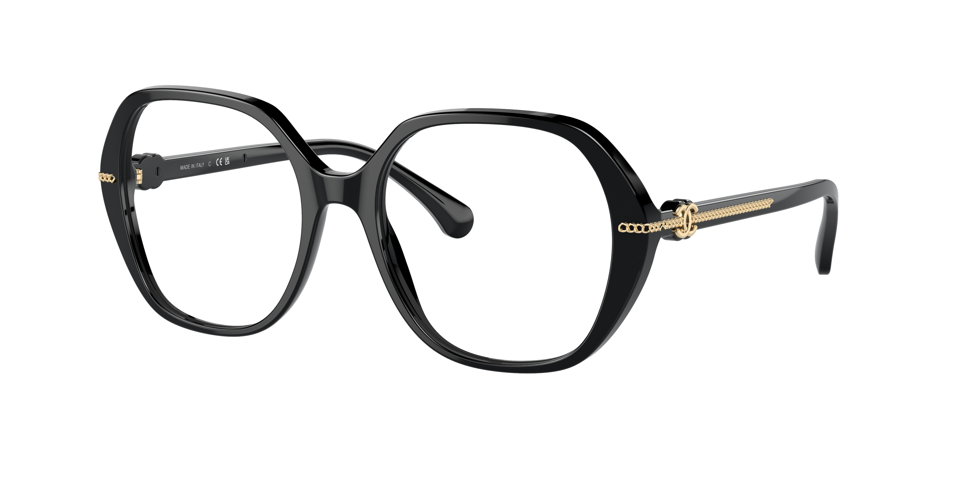 Chanel Woman Sunglass Square Eyeglasses CH3458 -  Frame color: Black, Lens color: Demo Lens