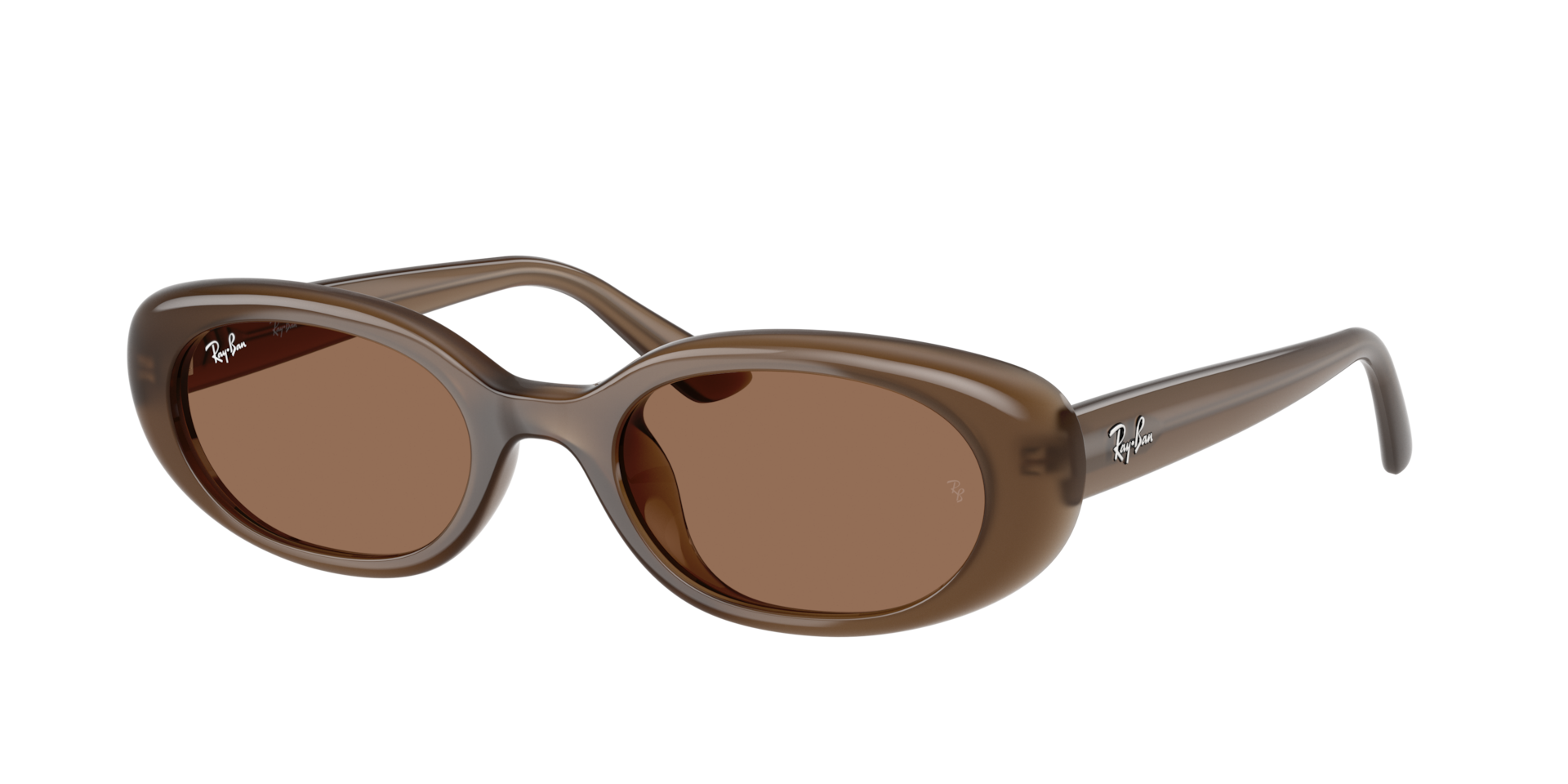 小物 y2k archive RayBan sunglasses brown Ray-Ban RB4441D Bio-Based L (53 - 21) com Lentes Marrom e Armação