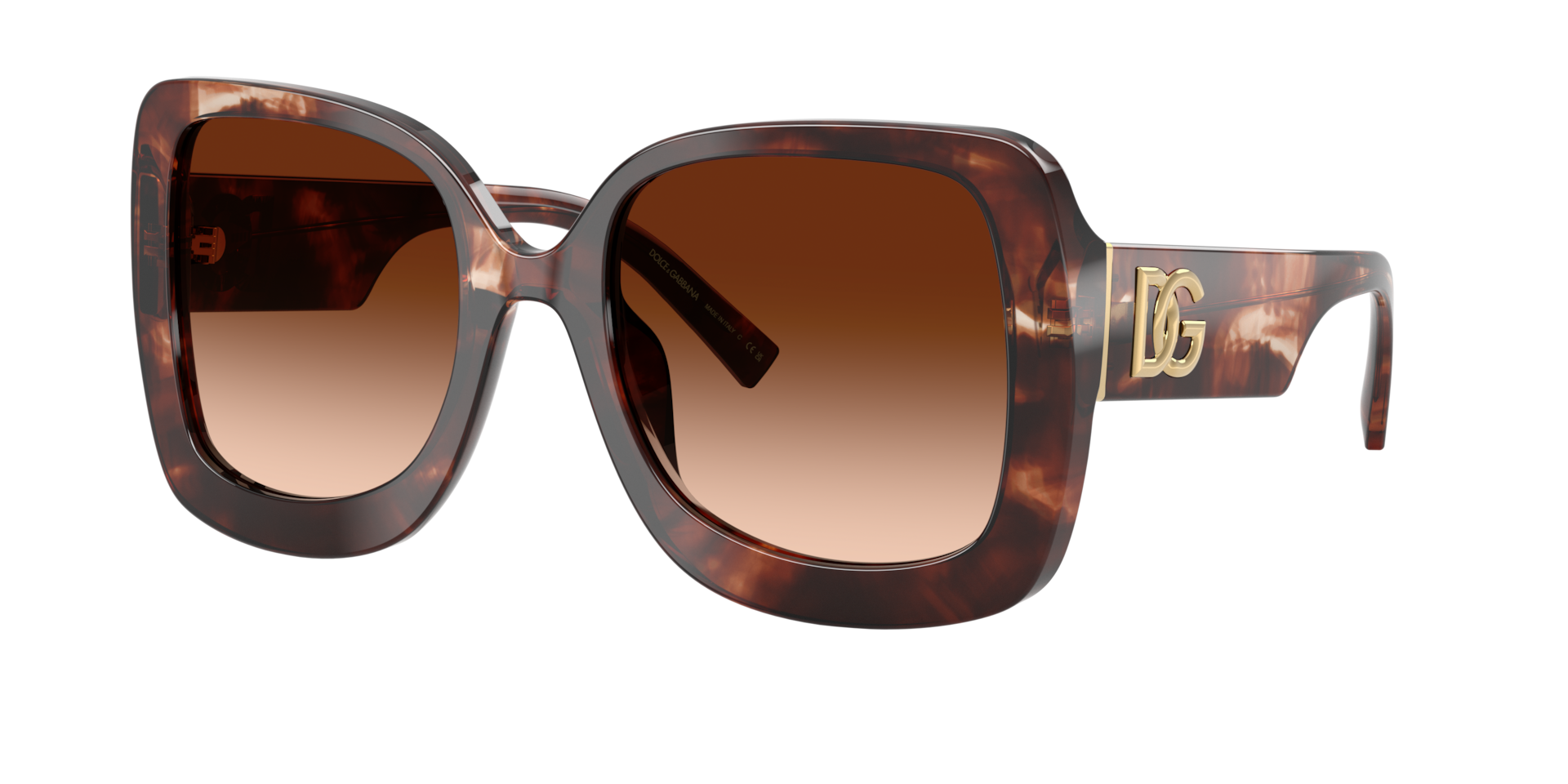 Dolce&Gabbana Woman Sunglass DG4513 -  Frame color: Dark Red Havana, Lens color: Brown Gradient