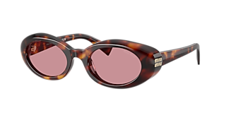 Miu Miu MU B11SU L (55 - 19) with Pink lenses and Tortoise frame