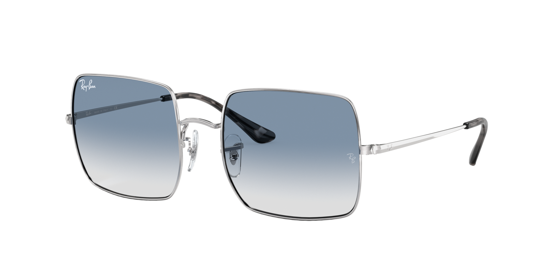 Ray - Ban Women's Silver/Blue Rb1971 Square 91493F Woman Sunglasses Metal Squared Normal Shaded - Image 4