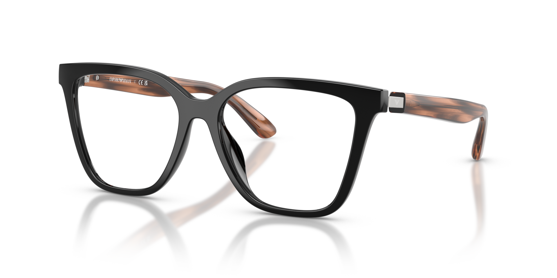 Emporio Armani Woman Sunglass EA4254U -  Frame color: Shiny Black, Lens color: Clear