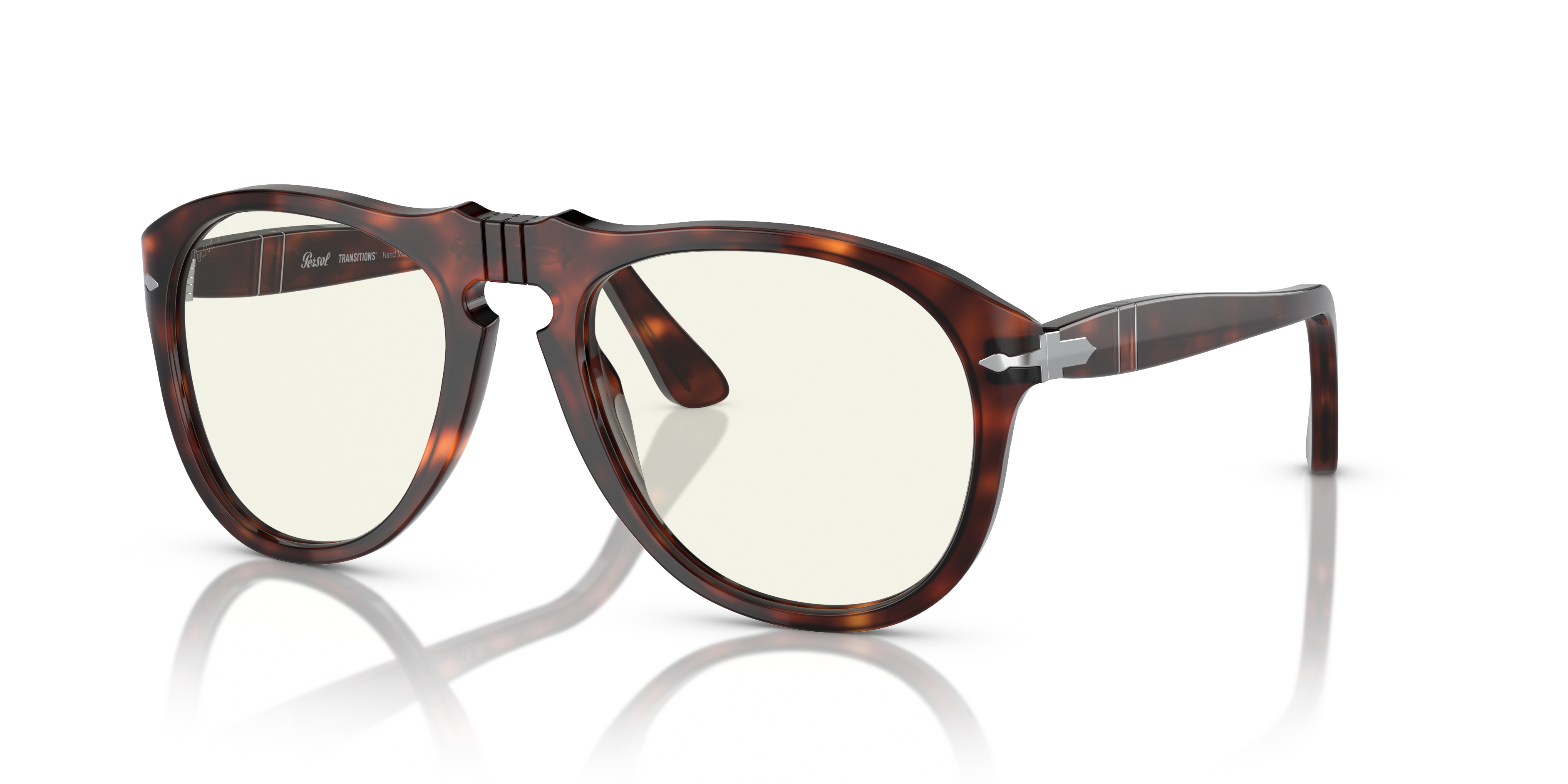 Persol 649 - Photochromic M (54 - 20) with Transparent lenses and