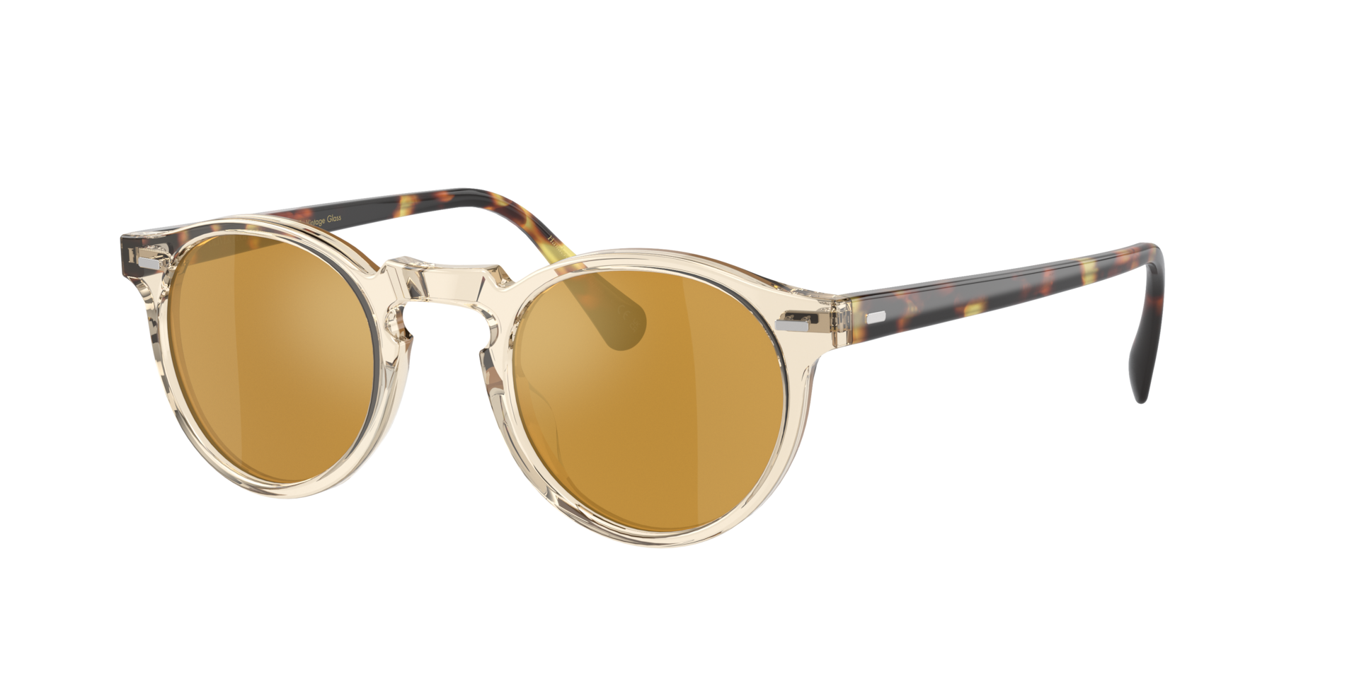 Oliver Peoples Unisex Sunglass OV5217S Gregory Peck Sun -  Frame color: Buff-DTB, Lens color: Brown Mirror Gold