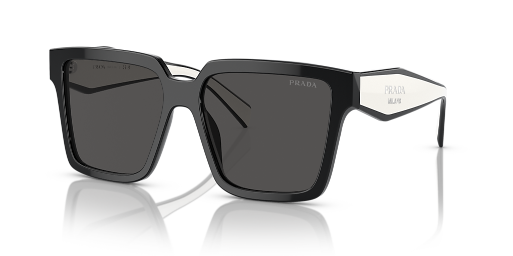 Prada PR 24ZS M (56 - 16) with Grey lenses and Black frame