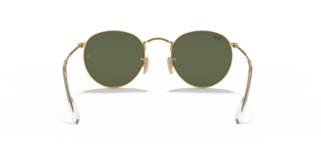 Ray-Ban Round Flat Lenses L (53 - 21) with Green lenses and Gold