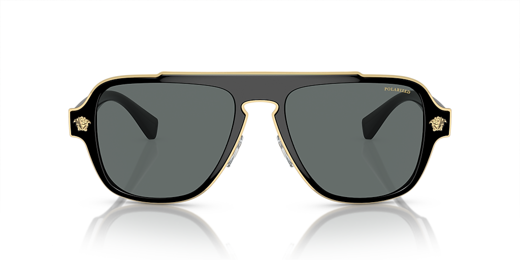 Versace VE2199 XL (56 - 18) with Grey lenses and Black frame